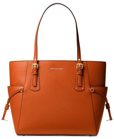 michael kors voyager east west tote burnt orange|logo voyager east west tote.